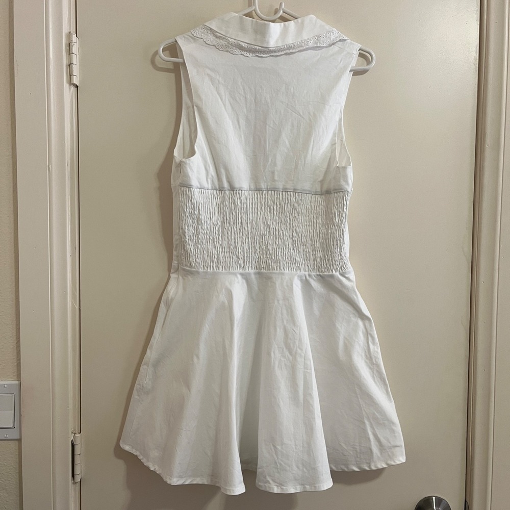 Princess Polly Haworth Corset Bodice Mini Lace Dress 6 Coquette Ballet Smocked. - Picture 2 of 11